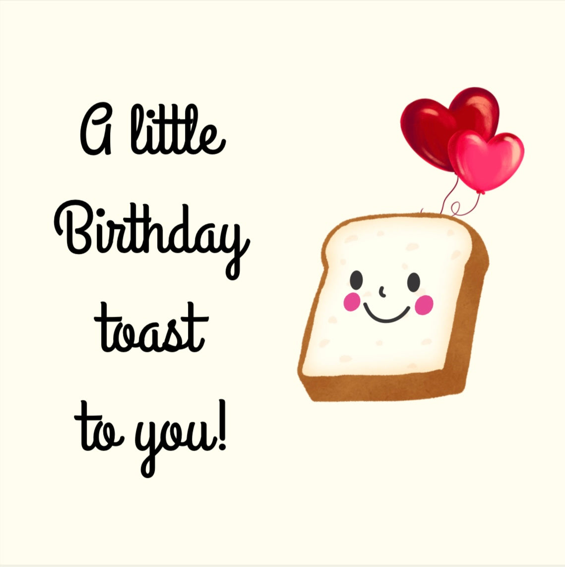 Gift Card Toast Birthday ✨
